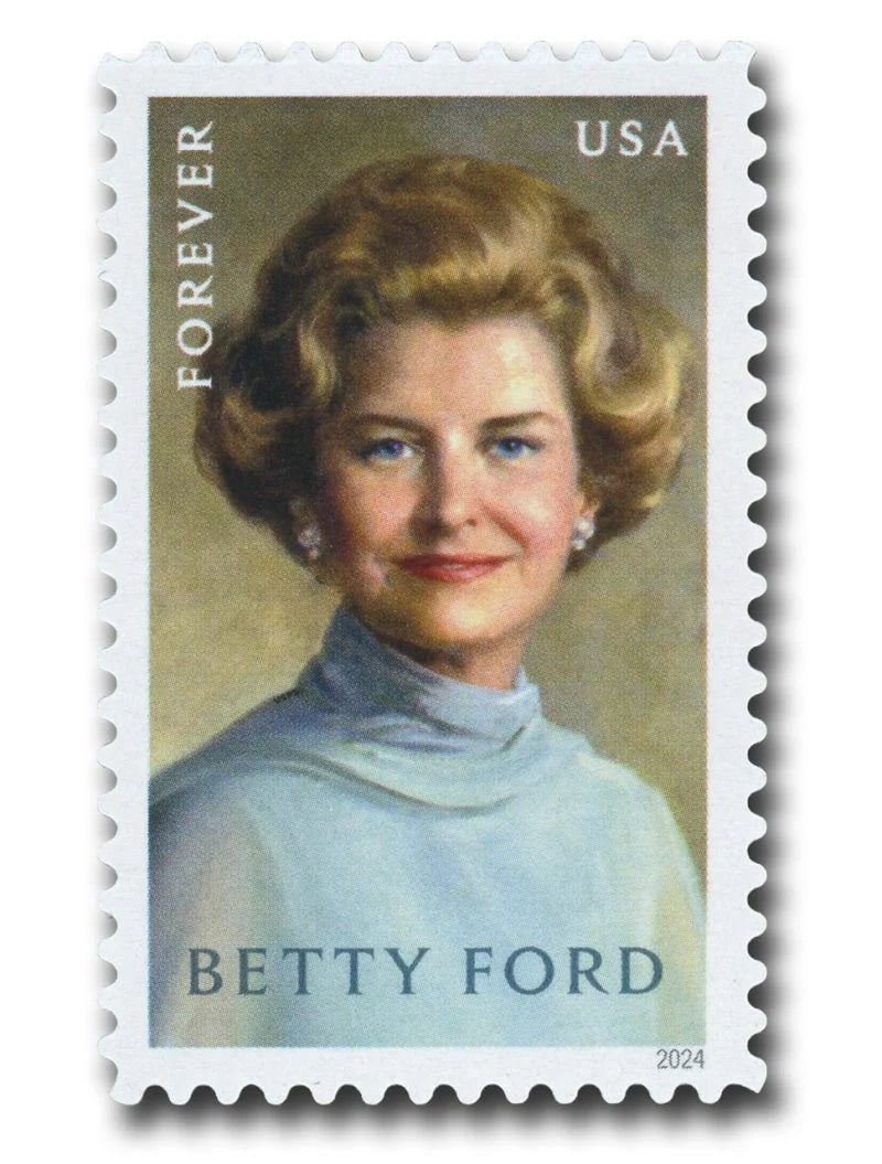Betty Ford Stamps 2024 -(100 Stamps 5 Sheets)