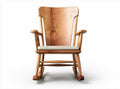 Wooden rocking chair with cushioned seat for indoor relaxation 80 x 65 x 100cm