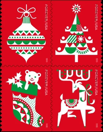 Holiday Delights Stamps 2020 -(100 Stamps 5 Books)
