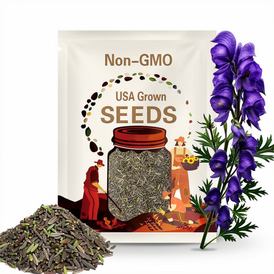 Aconitum Napellus (Monkshood) Seeds: Flower Garden Planting - 5 Seeds