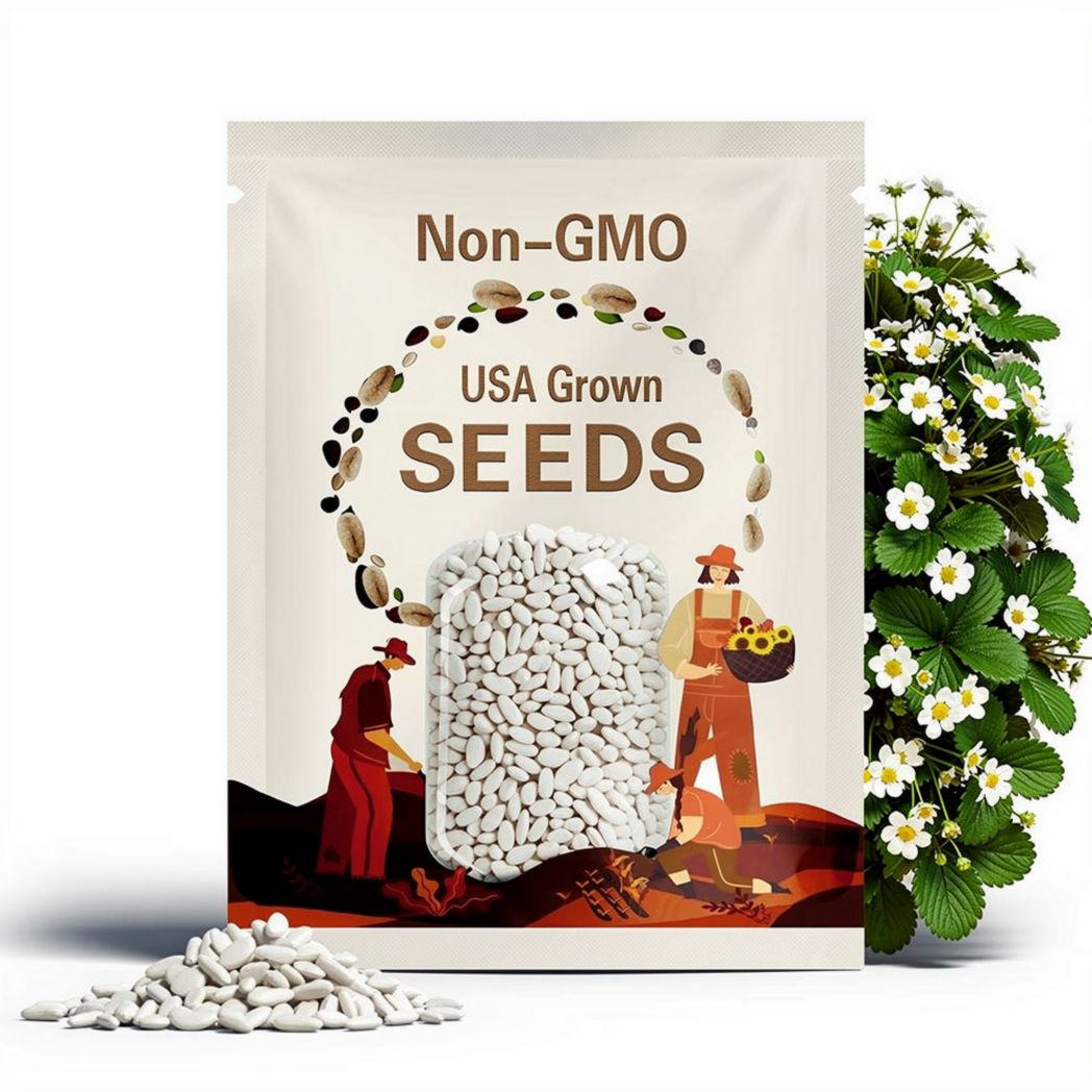 200 White Wonder Strawberry Seeds – Spring Perennial, Heirloom, Non-GMO Fruit (USA)