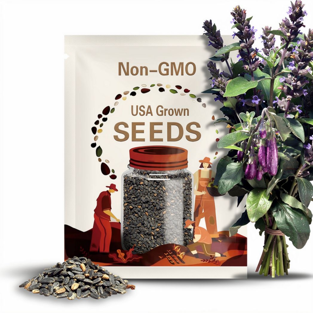 40 Galaxy of Stars Eggplant Seeds. Ships free