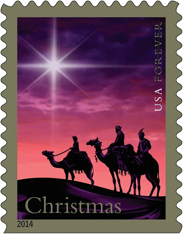 Christmas Magi Forever Stamps -(100 Stamps 5 Books)