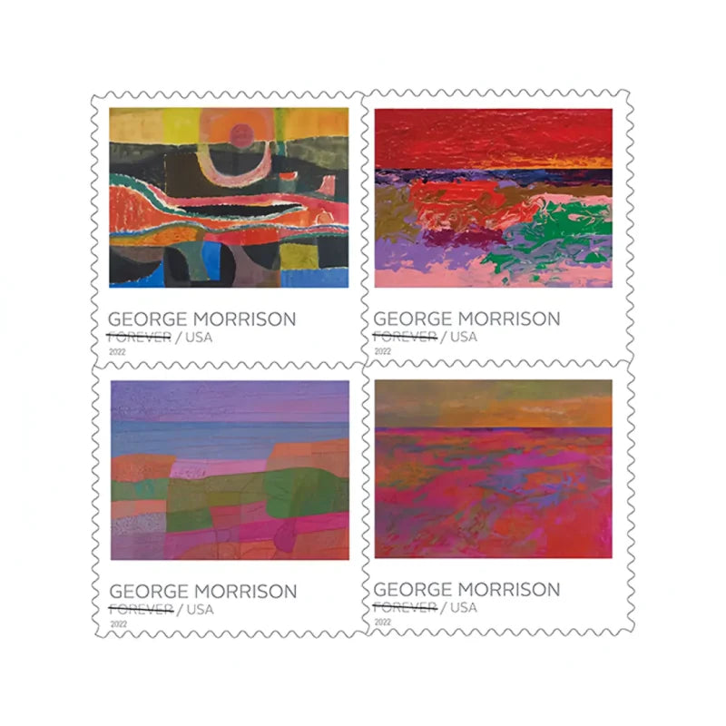 George Morrison Stamps 2022 -(100 Pcs 5 Sheets)